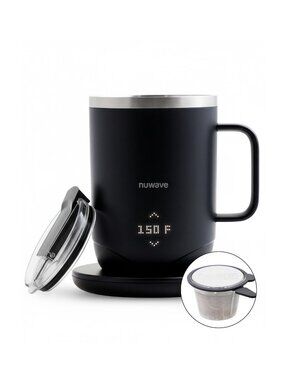 nuwave Hot Brew Temperature Control Mug 16 oz Black